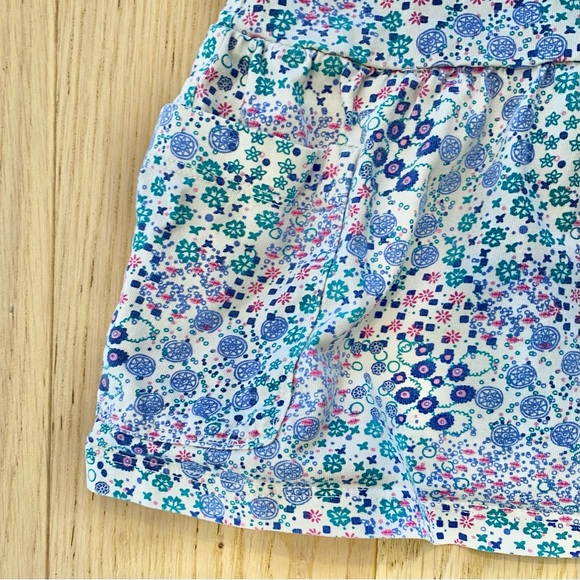 Tea Collection Ruffle Sleeve Drop Waist Blue Floral Dress with Pockets Size 2T - Picture 3 of 6